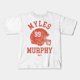 Myles Murphy Cincinnati Helmet Font Kids T-Shirt